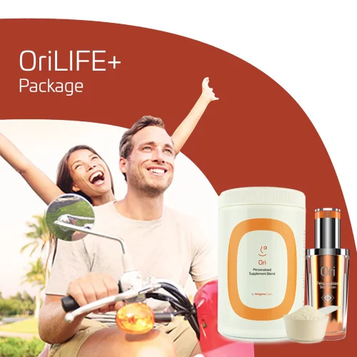 OriLIFE+ Lifestyle DNA Test with Personalized Supplements & Skin Serum – Unlock the secret of your Fitness, Nutrition & Skin genes
