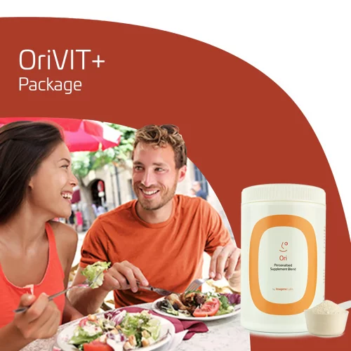 OriVIT+ Nutrition & Diet DNA Test with Personalised Supplement – Unlock the secrets to Food Risks & Management