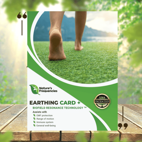 Earthing Card: earth-grounding-frequencies to balance, harmonize and restore your body’s energy